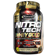 Muscletech, Nitro Tech, 100% Whey Gold, French Vanilla Creme, 2.20 lbs (999 g)