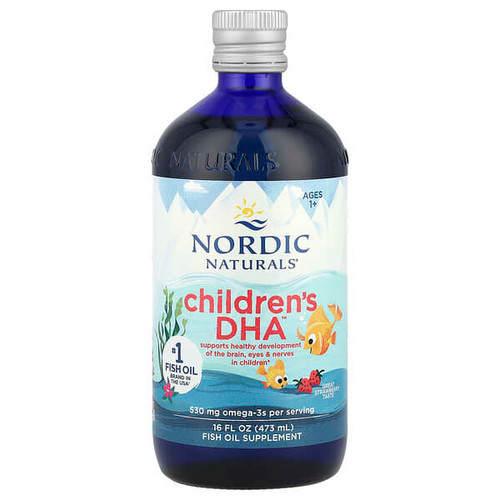 <img alt="Nordic Naturals, Childrens DHA, Ages 1+, Great Strawberry, 530 mg, 16 fl oz (473 ml)" title="Nordic Naturals, Childrens DHA, Ages 1+, Great Strawberry, 530 mg, 16 fl oz (473 ml),768990027246"