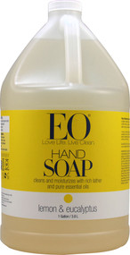 EO Essential Oil Products Liquid Hand Soap Lemon and Eucalyptus -- 1 Gallon