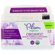 Plum Organics, Organic Infant Formula With Iron Milk-Based Powder, 21 oz (595 g)
