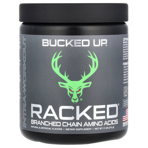 <img alt="Bucked Up, Racked BCAA, Watermelon, 11 oz (312 g)" title="Bucked Up, Racked BCAA, Watermelon, 11 oz (312 g),851005007156"