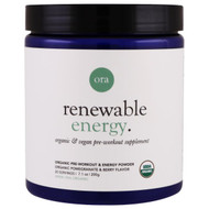 Ora Renewable Energy Pre-Workout Organic Pomegranate & Berry -- 7.1 oz