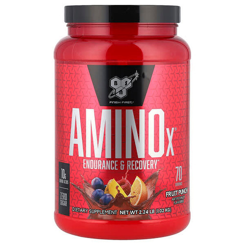 <img alt="BSN, AminoX, Endurance & Recovery, Fruit Punch, 2.24 lb (1.02 kg)" title="BSN, AminoX, Endurance & Recovery, Fruit Punch, 2.24 lb (1.02 kg),834266063307"