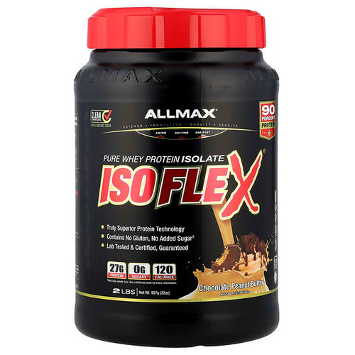 <img alt="ALLMAX, ISOFLEX, Pure Whey Protein Isolate, Chocolate Peanut Butter, 2 lbs (907 g)" title="ALLMAX, ISOFLEX, Pure Whey Protein Isolate, Chocolate Peanut Butter, 2 lbs (907 g),665553121727"