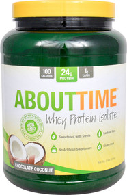 About Time Whey Protein Isolate Chocolate Coconut - 2 lbs