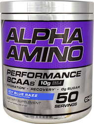 Cellucor Alpha Amino Performance BCAAs Ice Blue Razz - 50 Servings