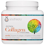 Youtheory, Collagen Protein Shake, Vanilla, 24 oz (680 g)