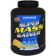Dymatize Nutrition, Super Mass Gainer, Sugar Cookie, 6 lbs (2.7