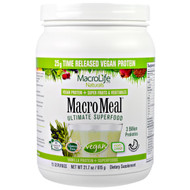 Macrolife Naturals, MacroMeal Ultimate Superfood, Vanilla + Superfoods, 21.7 oz (615 g)