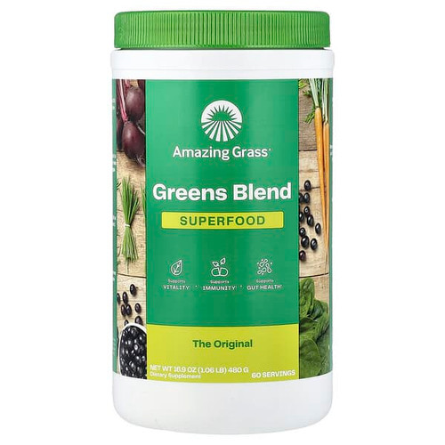 <img alt="Amazing Grass, Greens Blend Superfood, 16.9 oz (480 g)" title="Amazing Grass, Greens Blend Superfood, 16.9 oz (480 g),829835934003"