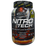 Muscletech, Nitro Tech, Vanilla Birthday Cake, 2.00 lbs (907 g)