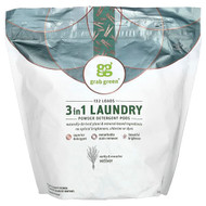 <img alt="Grab Green, 3-in-1 Laundry Powder Detergent Pods, Vetiver, 132 Loads, 4 lbs (2,112 g)" title="Grab Green, 3-in-1 Laundry Powder Detergent Pods, Vetiver, 132 Loads, 4 lbs (2,112 g),899696002432"