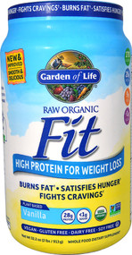 Garden of Life, Raw Organic Fit, High Protein For Weight Loss, Vanilla, 2 lbs (913 g)