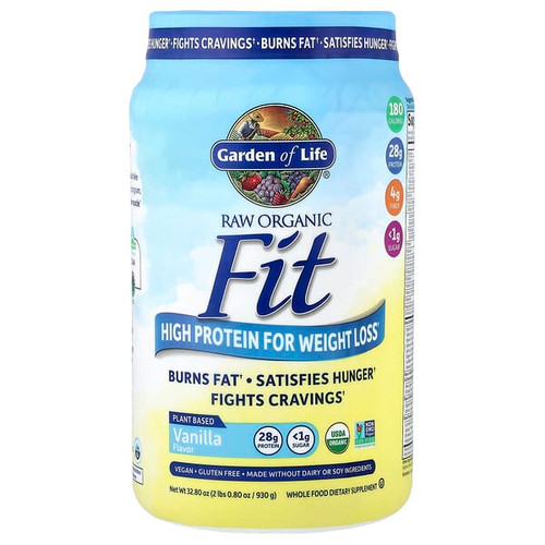 <img alt="Garden of Life, Raw Organic Fit, High Protein for Weight Loss, Vanilla, 2 lbs 0.8 oz (930 g)" title="Garden of Life, Raw Organic Fit, High Protein for Weight Loss, Vanilla, 2 lbs 0.8 oz (930 g),658010120425"
