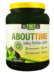 About Time Whey Protein Isolate Mocha Mint - 2 lbs