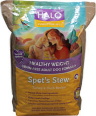 Halo Purely For Pets, Spots Stew Adult Dog Formula Grain Free,  Turkey & Duck - 14 lbs