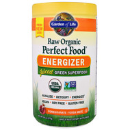 Garden of Life, Raw Organic Perfect Food, Energizer, Pomegranate - Yerba Mate, 9.8 oz (279 g)