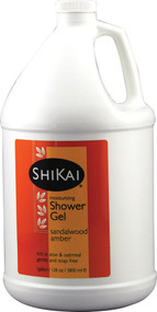 Shikai, All Natural Moisturizing Shower Gel Sandalwood - 1 Gallon