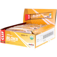 Clif Bar, Bloks Energy Chews, Ginger Ale, 18 Packets, 2.12 oz (60 g) Each