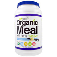Orgain, Organic Meal, All-In-One Nutrition, Vanilla Bean, 2.01 lbs (912 g) (Discontinued Item)
