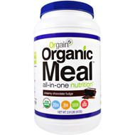 Orgain, Organic Meal, All-In-One Nutrition, Creamy Chocolate Fudge, 2.01 lbs (912 g) (Discontinued Item)
