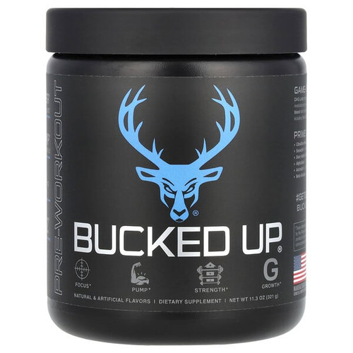 <img alt="Bucked Up, Pre-Workout, Blue Raz, 11.3 oz (321 g)" title="Bucked Up, Pre-Workout, Blue Raz, 11.3 oz (321 g),851005007019"