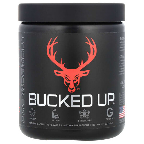 <img alt="Bucked Up, Pre-Workout, Red Raspberry, 11.1 oz (315 g)" title="Bucked Up, Pre-Workout, Red Raspberry, 11.1 oz (315 g),851005007095"