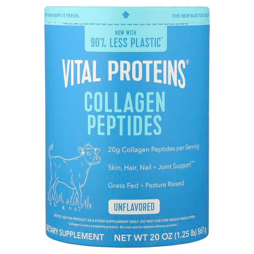 <img alt="Vital Proteins, Collagen Peptides, Unflavored, 20 oz (567 g)" title="Vital Proteins, Collagen Peptides, Unflavored, 20 oz (567 g),850232005089"
