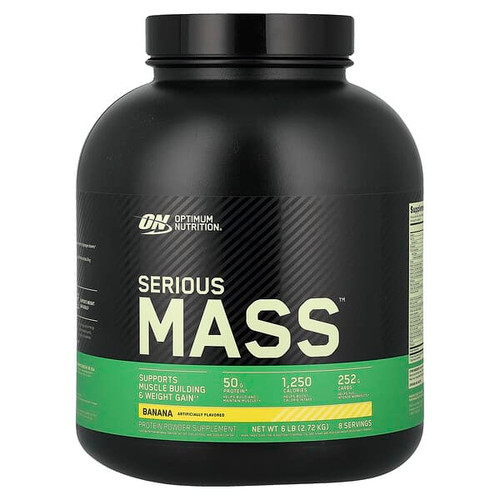 <img alt="Optimum Nutrition, Serious Mass, Banana, 6 lb (2.72 kg)" title="Optimum Nutrition, Serious Mass, Banana, 6 lb (2.72 kg),748927028867"