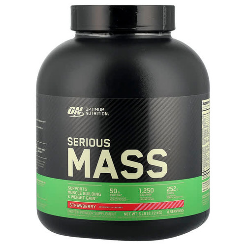 <img alt="Optimum Nutrition, Serious Mass, Strawberry, 6 lb (2.72 kg)" title="Optimum Nutrition, Serious Mass, Strawberry, 6 lb (2.72 kg),748927023015"