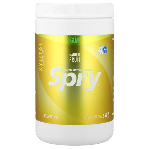 <img alt="Xlear, Spry, Chewing Gum, Natural Fruit, Sugar Free, 550 Pieces" title="Xlear, Spry, Chewing Gum, Natural Fruit, Sugar Free, 550 Pieces,700596000230"