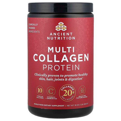 <img alt="Ancient Nutrition, Multi Collagen Protein, 16 oz (454.5 g)" title="Ancient Nutrition, Multi Collagen Protein, 16 oz (454.5 g),858109006115"