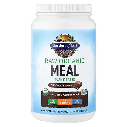 <img alt="Garden of Life, RAW Organic Meal Replacement Shake, Chocolate, 38.03 oz (1,078 g)" title="Garden of Life, RAW Organic Meal Replacement Shake, Chocolate, 38.03 oz (1,078 g),658010115933"
