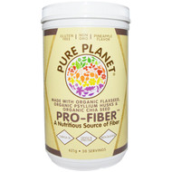 Pure Planet, Pro-Fiber, Pineapple Flavor, Certified Organic, (621 g)