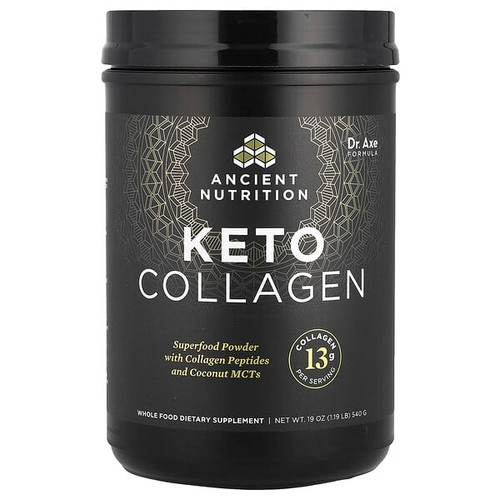 <img alt="Ancient Nutrition, Keto Collagen, 19 oz (540 g)" title="Ancient Nutrition, Keto Collagen, 19 oz (540 g),816401021137"