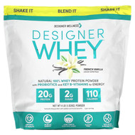 <img alt="Designer Wellness, Designer Whey, Natural 100% Whey Protein Powder, French Vanilla, 4 lb (1.82 kg)" title="Designer Wellness, Designer Whey, Natural 100% Whey Protein Powder, French Vanilla, 4 lb (1.82 kg),844334003678"