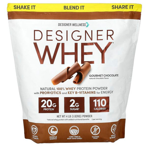 <img alt="Designer Wellness, Designer Whey, Natural 100% Whey Protein Powder, Gourmet Chocolate, 4 lb (1.82 kg)" title="Designer Wellness, Designer Whey, Natural 100% Whey Protein Powder, Gourmet Chocolate, 4 lb (1.82 kg),844334003661"