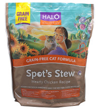 Halo Purely For Pets, Spots Stew Grain Free Cat Formula, Hearty Chicken Recipe - 11.5 lbs