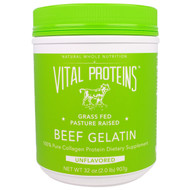 Vital Proteins, Beef Gelatin, Unflavored, 2 lbs (907 g)