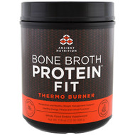 Dr. Axe / Ancient Nutrition, Bone Broth Protein Fit, Thermo Burner, 17.8 oz (506 g)