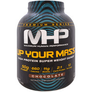 Maximum Human Performance, Up Your Mass, High Protein Super Weight Gainer, Chocolate, 4.71 lbs (2,136 g)