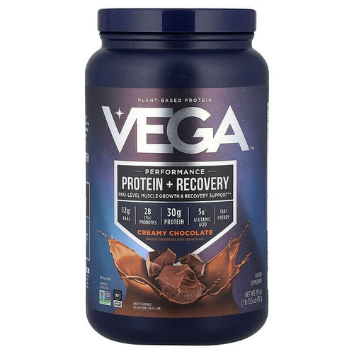 <img alt="Vega, Plant-Based Protein, Performance Protein + Recovery, Creamy Chocolate, 1 lb 13.5 oz (837 g)" title="Vega, Plant-Based Protein, Performance Protein + Recovery, Creamy Chocolate, 1 lb 13.5 oz (837 g),838766008561"