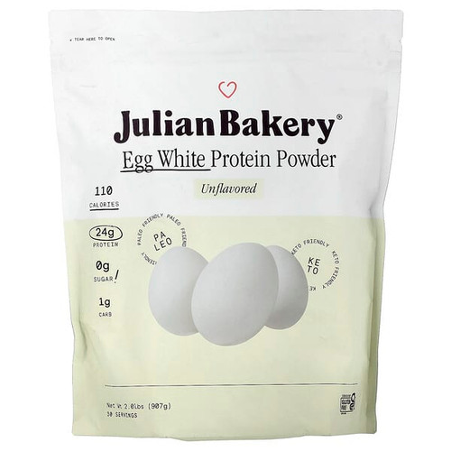<img alt="Julian Bakery, Egg White Protein Powder, Unflavored, 2.01 lbs (907 g)" title="Julian Bakery, Egg White Protein Powder, Unflavored, 2.01 lbs (907 g),813926002566"