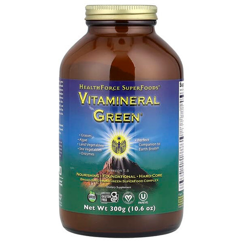 <img alt="HealthForce Superfoods, Vitamineral Green, Version 5.6, 10.6 oz (300 g)" title="HealthForce Superfoods, Vitamineral Green, Version 5.6, 10.6 oz (300 g),650786000239"