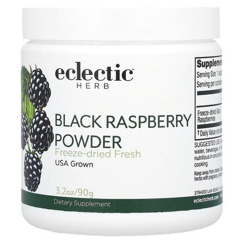 <img alt="Eclectic Herb, Black Raspberry Powder, 3.2 oz (90 g)" title="Eclectic Herb, Black Raspberry Powder, 3.2 oz (90 g),023363379422"