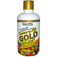 Natures Plus, Source of Life, Gold Liquid, Delicious Tropical Fruit Flavor, 30 fl oz (887.10 ml)