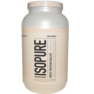 Natures Best, IsoPure, Whey Protein Isolate, Protein Powder, Unflavored, 3 lb, (1.36 kg)