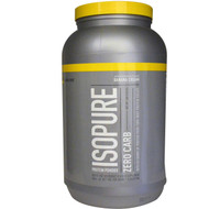 Natures Best, IsoPure, Zero Carb, Protein Powder, Banana Cream, 3 lbs (1.36 kg)