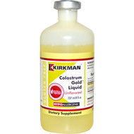 Kirkman Labs, Colostrum Gold Liquid, Hypoallergenic, Unflavored, 8 fl oz (237 ml)
