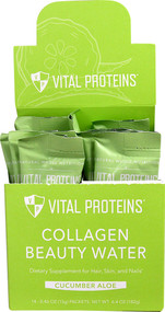 Vital Proteins, Collagen Beauty Water, Cucumber Aloe , 14 Packets, 0.46 oz (13 g)